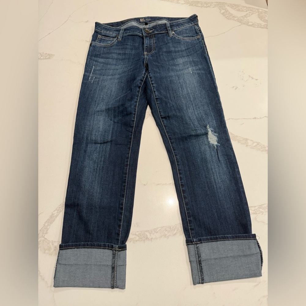 Kut from the Kloth Blue Straight Jeans Classic Denim